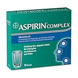 Aspirin Complex - schnelle Hilfe bei Erkältung und grippalem Infekt - bei Schnupfen, Schmerzen und Fieber - 1 x 10 Beutel