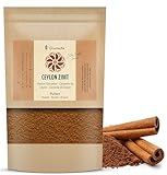 Gourmetia® Ceylon Zimt Pulver 200g, Zimt fein gemahlen – 100% naturrein