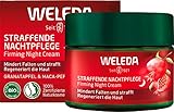WELEDA Bio Straffende Nachtpflege - Naturkosmetik Natural Anti Aging Gesichtscreme mit Granatapfelsamenöl & Maca-Peptiden. Feuchtigkeitscreme mindert Falten und regeneriert die Haut (1x 40ml)