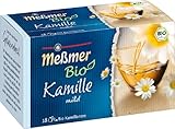 Meßmer Bio Kamille | mild | 18 Teebeutel | Vegan | Glutenfrei | Laktosefrei