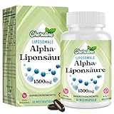 Liposomale Alpha-Liponsäure 1500 mg Weichkapseln, mit Acetyl-L-Carnitin 900 mg & Ubiquinol 100 mg & Vitamin E 15 mg, Hochwirksames 4-in-1 ALA-Ergänzung für Energie (60 stück (1er Pack))
