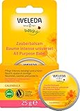 WELEDA Bio Baby Calendula Zauberbalsam - Naturkosmetik Universal Balsam für Gesicht & Körper zur Pflege & Beruhigung trockener Haut und Lippen. Reichhaltiger Allzweckbalsam für Babys & Kinder (1x 25g)