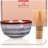 Goodwei Japanisches Matcha-Set, 3-teilig (Uji), Keramik, 180 ml