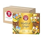 TEEKANNE - World of Ginger Collection - Ingwer Tee Mischung - 6 x 5 Teebeutel mit Geschenk von Pere's Candy