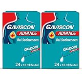 Doppelpack GAVISCON Advance Pfefferminz Suspension bei Sodbrennen 2x 24 Dosierbeutel