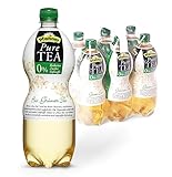 Pfanner Pure Tea Grüner Tee (6 x 1 l) – Eistee ohne Zucker und ohne Süßstoffe - Bio Tee mit Zitronensaft – im Vorratspack