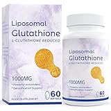 Liposomales Glutathion Softgels 1000mg, Reines Reduziertes L-Glutathion, Verbesserte Absorption, Nicht-GMO-Antioxidans, Unterstützung der Immun-und Gehirnfunktion