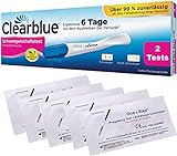 Clearblue Frühe Erkennung Schwangerschafts-Frühtest 10 miu/ml 2 Stück + 5 Schwangerschaftstests 25 miu/ml
