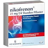 nikofrenon 21 mg/24 Stunden Pflaster - Nikotin-Pflaster zur Unterstützung der Raucherentwöhnung, mindert Entzugserscheinungen bei Nikotin-Abhängigkeit, transdermale Pflaster, 24h Wirkung, 28 Stück