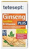 tetesept Ginseng plus Lecithin + B-Vitamine - Hochdosiert - Nahrungsergänzungsmittel zur Unterstützung der Nerven und Vitalisierung des Organismus dank B-Vitaminen - 1 x 30 Mini-Tabletten