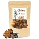 Curly Superfood Chaga Pilz Brocken Wildsammlung 250g - Nachhaltig & Wild geerntete Chaga Brocken aus Nordischen Wäldern - 3-5cm groß perfekt für Chaga Tee & Chaga Kaffee