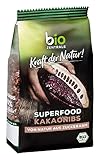 biozentrale Kakaonibs | 200 g Bio Superfood | zuckerarme, geröstete Kakaobohnenstückchen | zum Verfeinern von Müslis, Smoothies und mehr