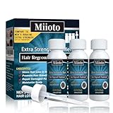 Miioto Haarwachstum Serum, Haarwuchsmittel Männer, Haarserum für Haarwachstum, Kopfhaut Pflege Fördert Dickeres Haar die Kopfhaut Nährt und Haarausfall Vorbeugt, 3 * 60 ML