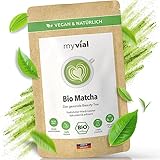 Bio Matcha Tee Pulver Premium 100g Grüner Tee in höchster Qualität aus Japan Kagoshima - Perfekt für Smoothie Matcha Latte Japanischer Grüntee vegan ohne Zusätze plastikfrei verpackt