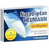 Naratriptan HEUMANN bei Migräne 2,5 mg Filmtabletten, durch Migräne verursachte Kopfschmerzen gezielt abwehren, 2 Tabletten