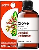 H’ana Clove Oil for Tooth Aches & Pain Relief - 100% Pure and Natural Clove Essential Oil - Therapeutic Grade Clove Oil Essential Oil - Clove Oil for Hair Growth, Skin, Teeth & Gums (30ml)