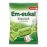 Em-eukal Klassisch Hustenbonbon zuckerfrei – Der Klassiker mit Eukalyptusöl und Menthol sorgt für den ganz besonderen Geschmack – (1 x 75g)