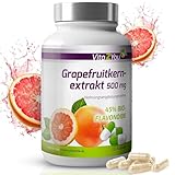 Vita2You Grapefruitkernextrakt 500mg - 120 Kapseln - 45% Bio-Flavonoide - entspricht 225mg pro Kapsel - Hochdosiert - Premium Qualität