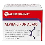 ALIUD PHARMA Alpha-Lipon AL 600, 100 Filmtabletten: Mit Alpha-Liponsäure, bei diabetisch bedingter Nervenschädigung