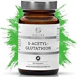 QIDOSHA® S Acetyl Glutathion Kapseln, stabilisiert durch Acetylierung & besser bioverfügbar als einfaches L-Glutathion, 250mg/Kapsel, 60 Stk/Glas, natürlich aus Fermentation, S Acetyl Glutathion 250