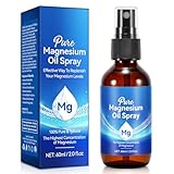 JSBNQRMZ Ultra Pur MagnesiumÖl Spray -Magnesiumpräparate,100% Natürlich MagnesiumChlorid Oil Konzentrat,Fördert die Gesundheit der Haut,Verbessert die Erholung der Muskeln (100ml)