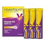Vigantolvit 2000 internationale Einheiten Vitamin D3 Brausetable 60 stk