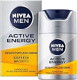 NIVEA MEN Active Energy Gesichtspflege Creme (50 ml), revitalisierende Gesichtscreme für Männer, schnell einziehende Feuchtigkeitscreme gegen Zeichen von Müdigkeit