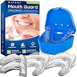 Wifamy Mundschutz für Zahnklinken bei Nacht, Sport Athletic, Whitening Tablett, inkl. 4 Regular und 2 Heavy Duty Guard