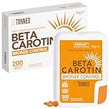 Beta carotin für starke Bräunung - bräunungskapseln, 200 Mikrocpr. Betacarotin und Vitamin A. Fördert die Produktion von Melanin für goldene Haut. Carotin kapseln hochdosiert bräune
