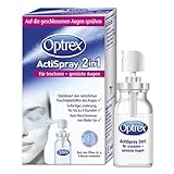 Optrex Actispray 2in1 Augenspray – für trockene & gereizte Augen – liposomales Augenspray für sofortige Linderung – 1x 10ml