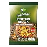 biozentrale Protein Snack Linse & Kichererbse, 8 x 50 g (8er Pack), 26g Protein/100g, vegan & glutenfrei, über 70% Hülsenfrüchte, nicht frittiert, lecker mit unseren Aufstrichen