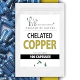Forest Vitamin - CHELATED COPPER - COPPER GLYCINATE 2mg - 100 Kapseln - Nahrungsergänzung - Vitamine & Mineralien