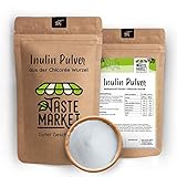 Inulin Pulver 2 kg | aus der Chicorée Wurzel | hoher Ballaststoffgehalt | vegan