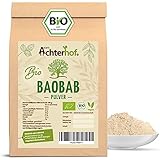 Baobab Pulver Bio | 500g | Affenbrotbaum Fruchtpulver | 100% reines Baobabpulver | für Müsli, Smoothie, Joghurt, Salatdressing oder Desserts | vom Achterhof