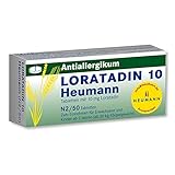 LORATADIN Heumann: Antihistaminika Tabletten gegen allergischen Schnupfen, Heuschnupfen und chronische Nesselsucht, 50 Stück