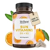 Vitamin D3 K2 Omega 3 + Calcium Magnesium und Zink - 180 Kapseln 5000 IE - Vitamin d hochdosiert - O3-D3-K2 (1 Stück (1er Pack))