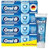 Oral-B Pro-Expert Professioneller Schutz Zahncreme, 24 Stunden Schutz vor Plaque, frischer Minzgeschmack, Made in Germany, Zahnpasta, 4x 75 ml Pack