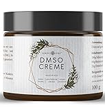 DMSO Creme Dimethylsulfoxid 99,9% Reinheit - in einer hochwertigen Basicreme nach DAC Deutschem Apotheken Codex - im braunen Apotheker Glastiegel - 100ml